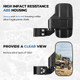Polaris Ranger XP 1000 Adjustable Break Away Side Mirrors & Seat Cover by Kemimoto
